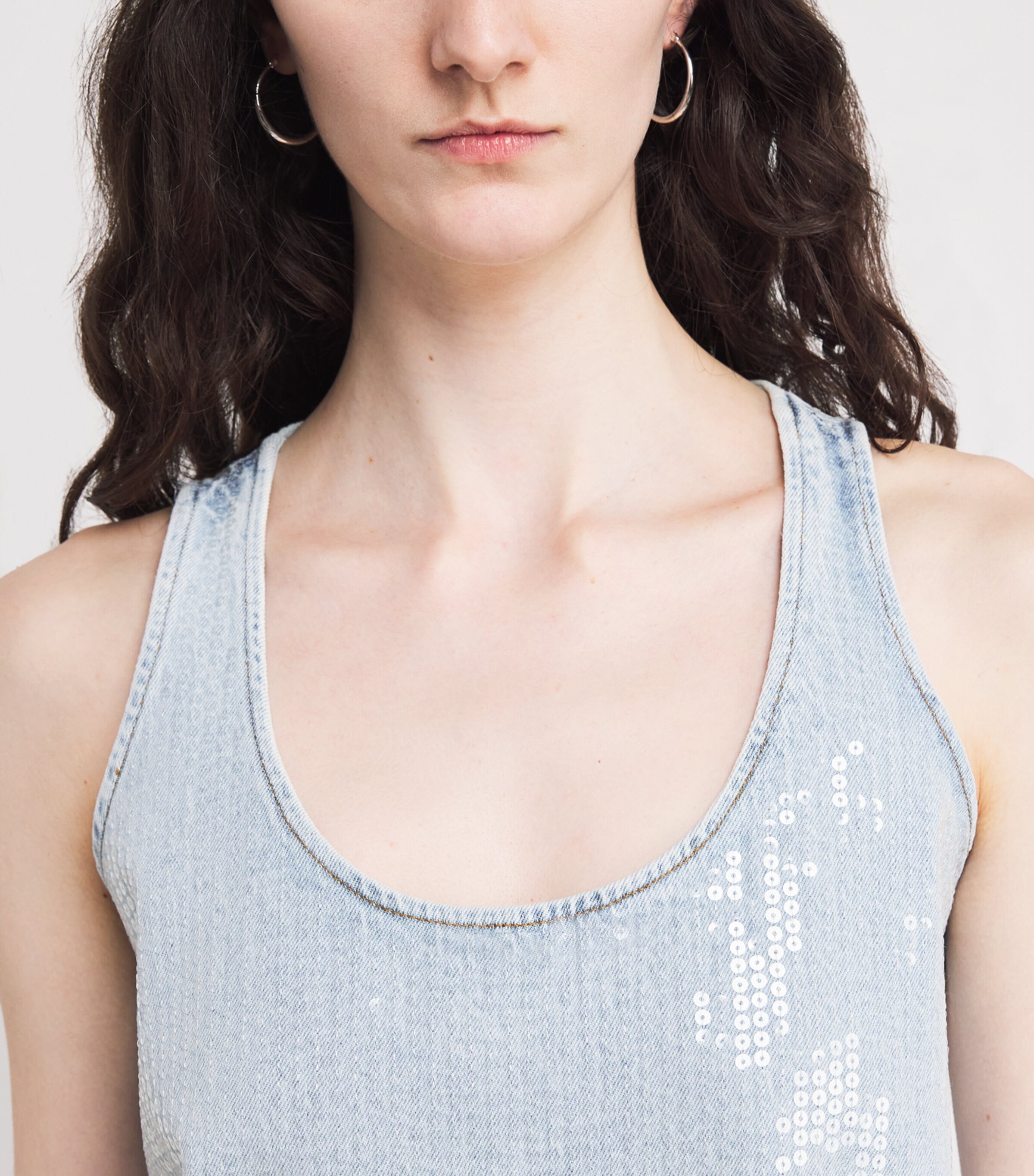 Sequinned Tank Top SHIMMER Image 6