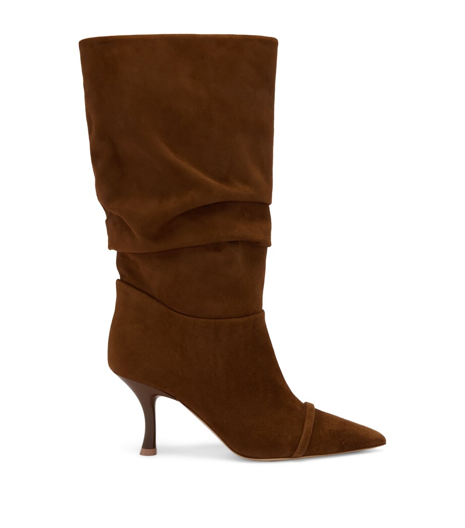 Malone Souliers Suede Isley Heeled Boots 70 Oak Image 1