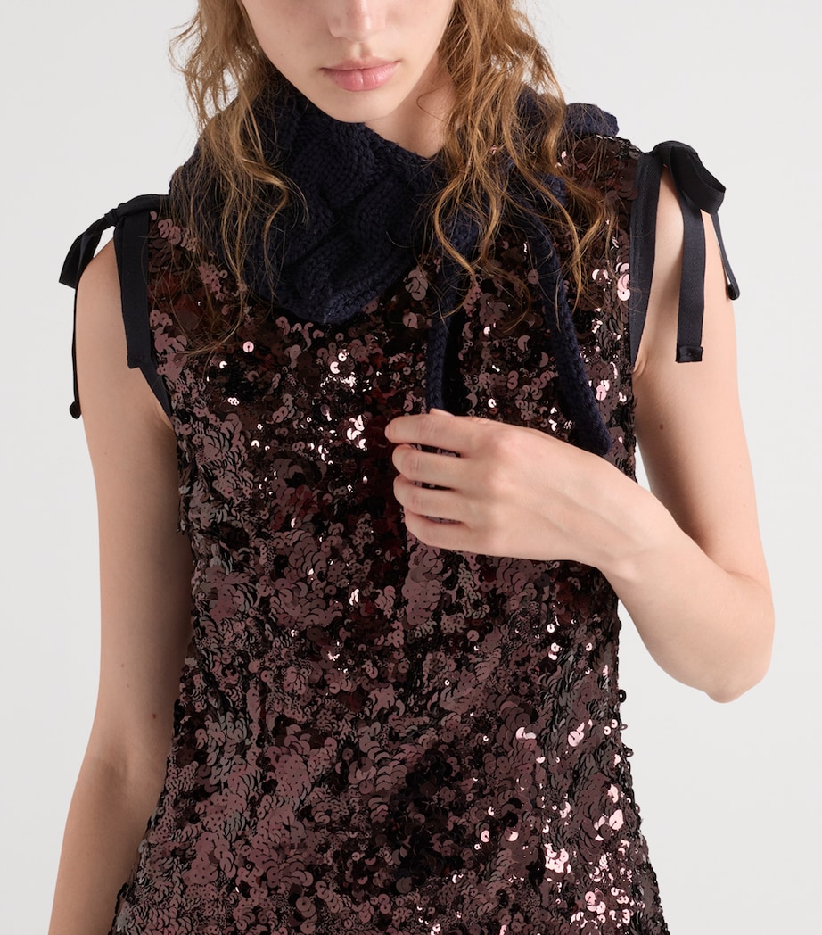 Sequinned Midi Dress F0051 Image 3