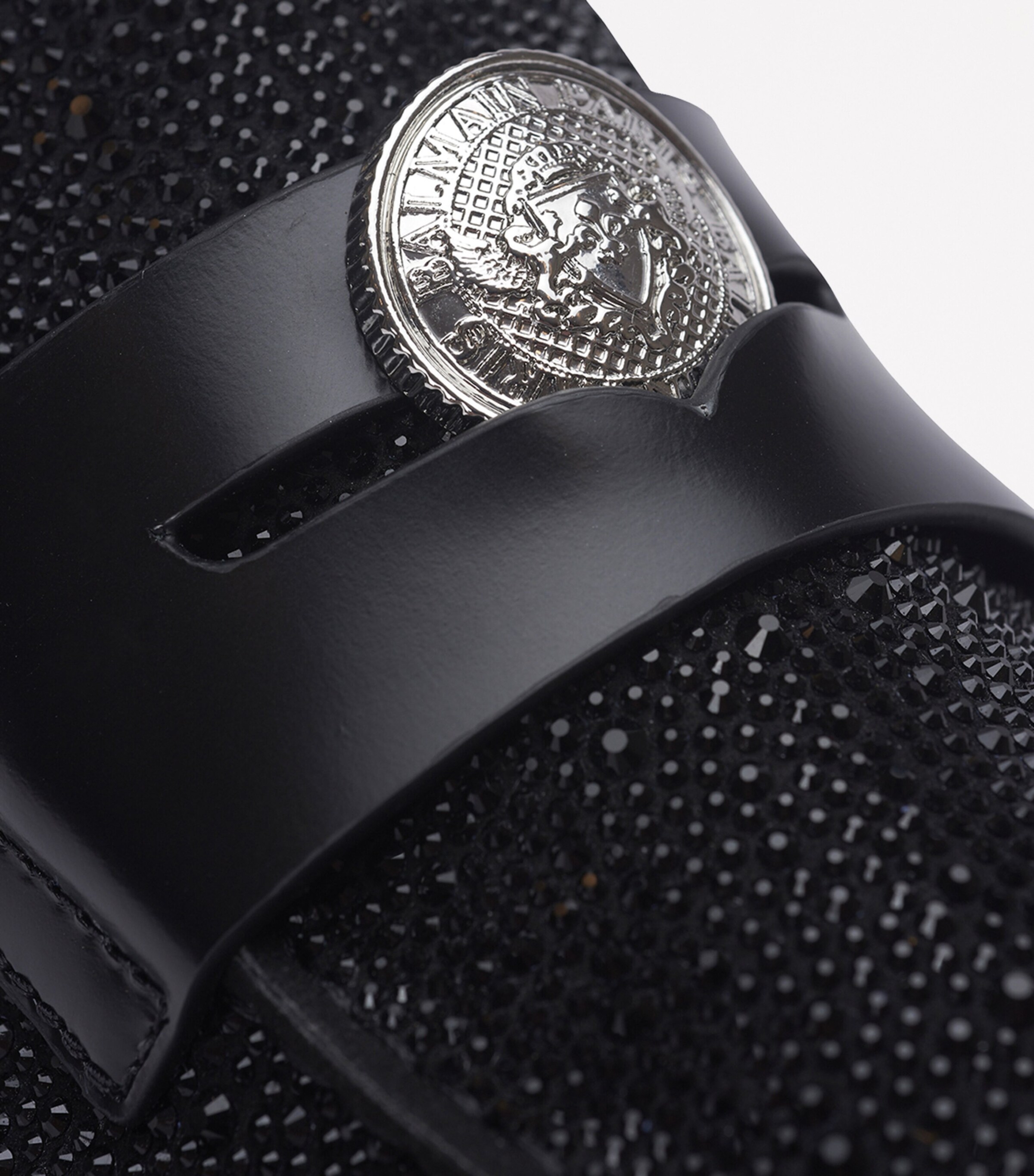 Rhinestone-Embellished Unicorn Loafers EAW NOIR/CRISTAL Image 4