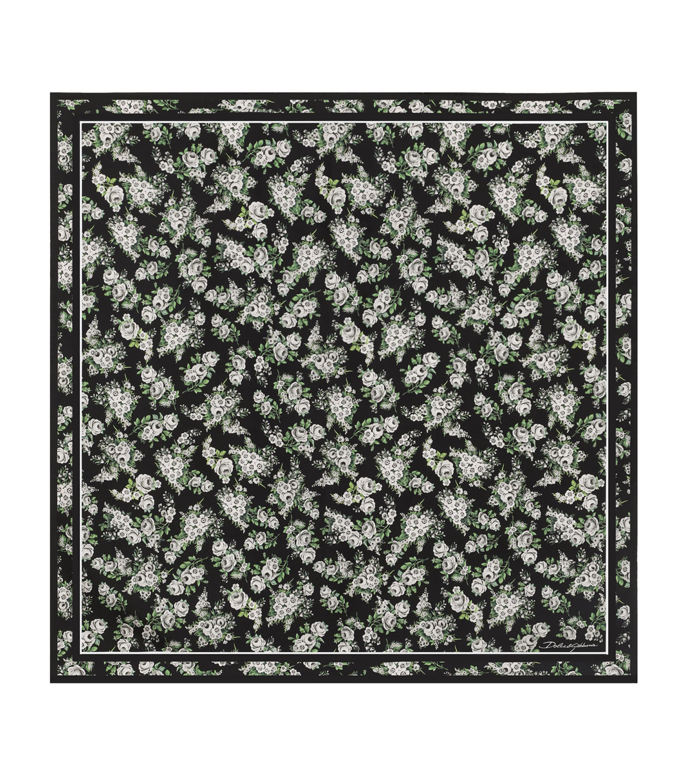 Dolce&Gabbana Silk Floral Square Scarf Bouq Image 1