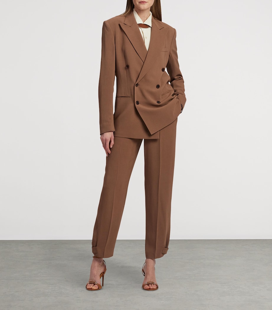 Double-Breasted Timothy Blazer LIGHT TOFFEE Image 10