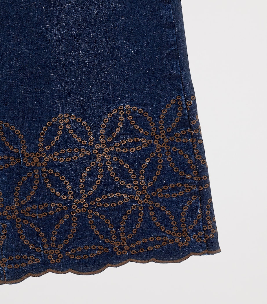 Embroidered-Detail Jeans (4-12 Years) BLU STONE DENIM Image 3