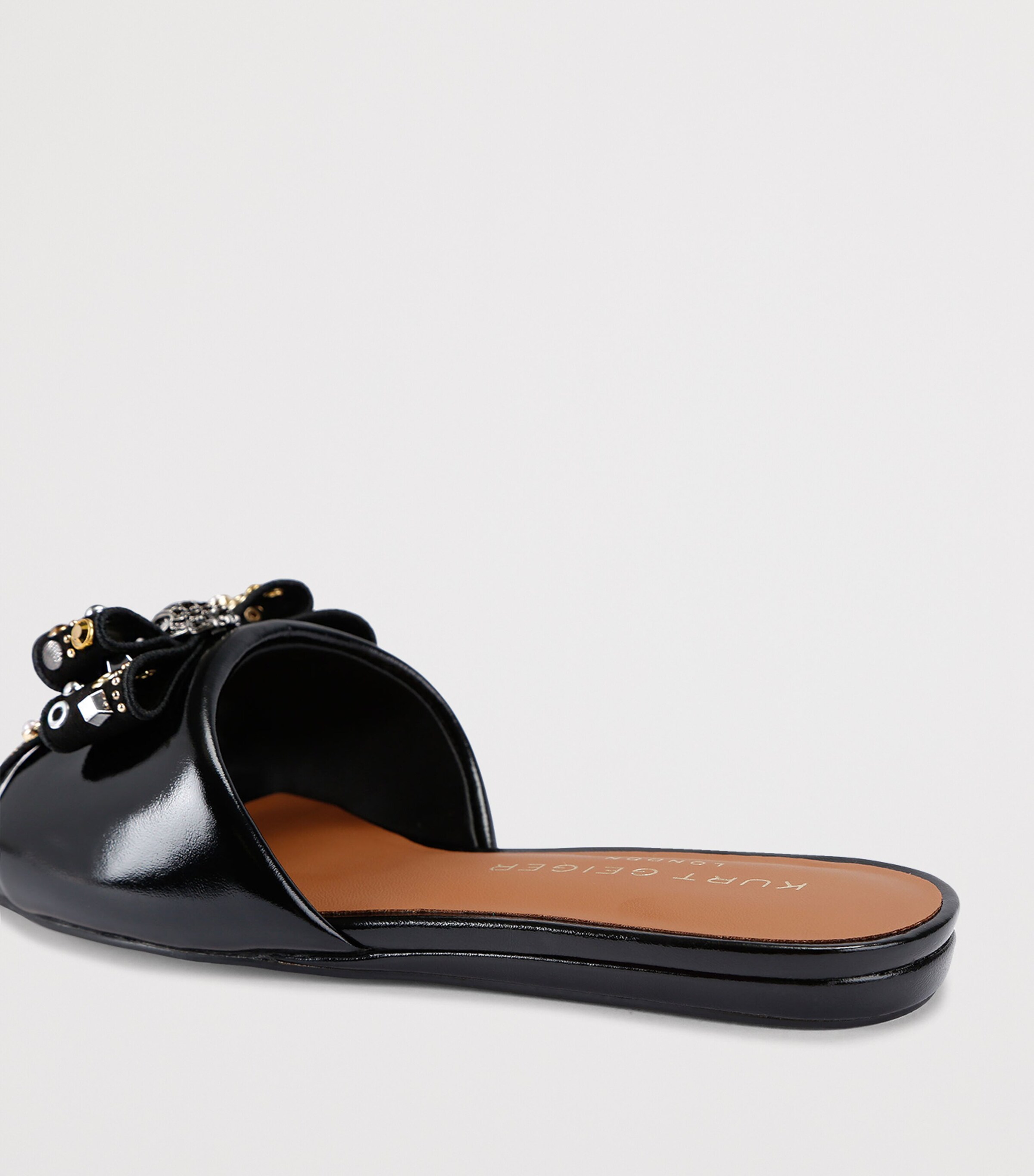 Kurt Geiger London Leather Kensington Sandals Black/comb Image 2