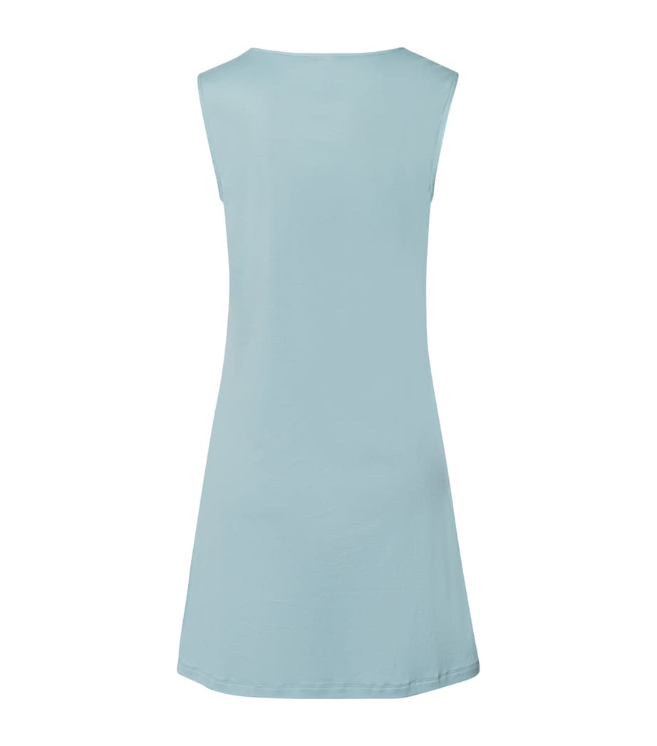 Cotton Lace-Trim Moments Nightdress TOURMALINE BLUE Image 2