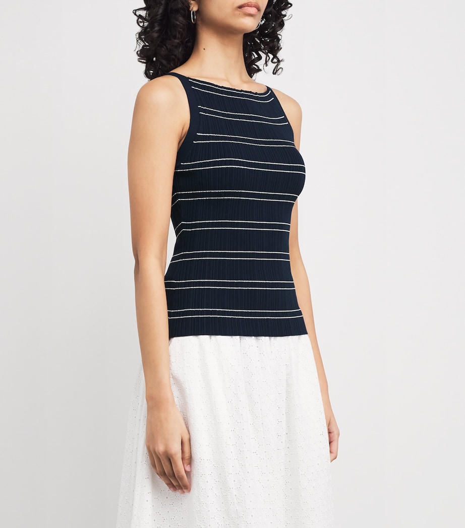 Stripe Yuelia Tank Top DARK INKBLUE/WHITE Image 3