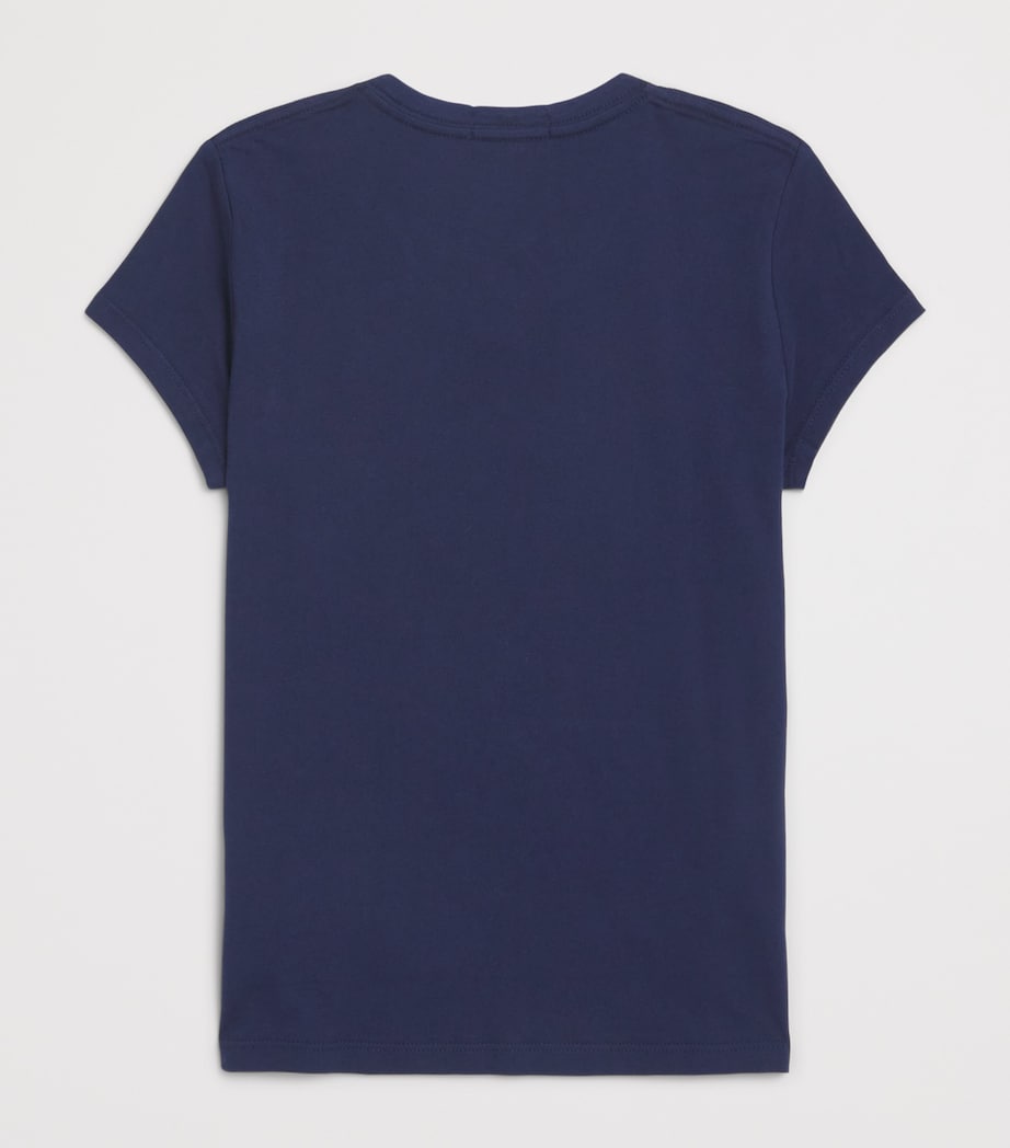 Ralph Lauren Kids Cotton Polo Pony T-Shirt (6-14 Years) Newport Navy Image 2