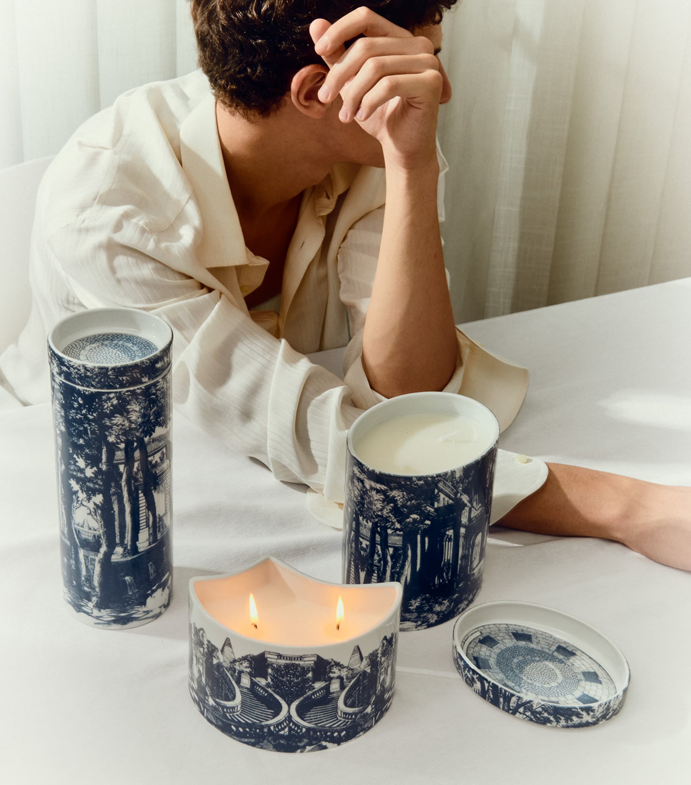 Set of 3 Giardino Settecentesco Candles (2.35kg) MULTI Image 3