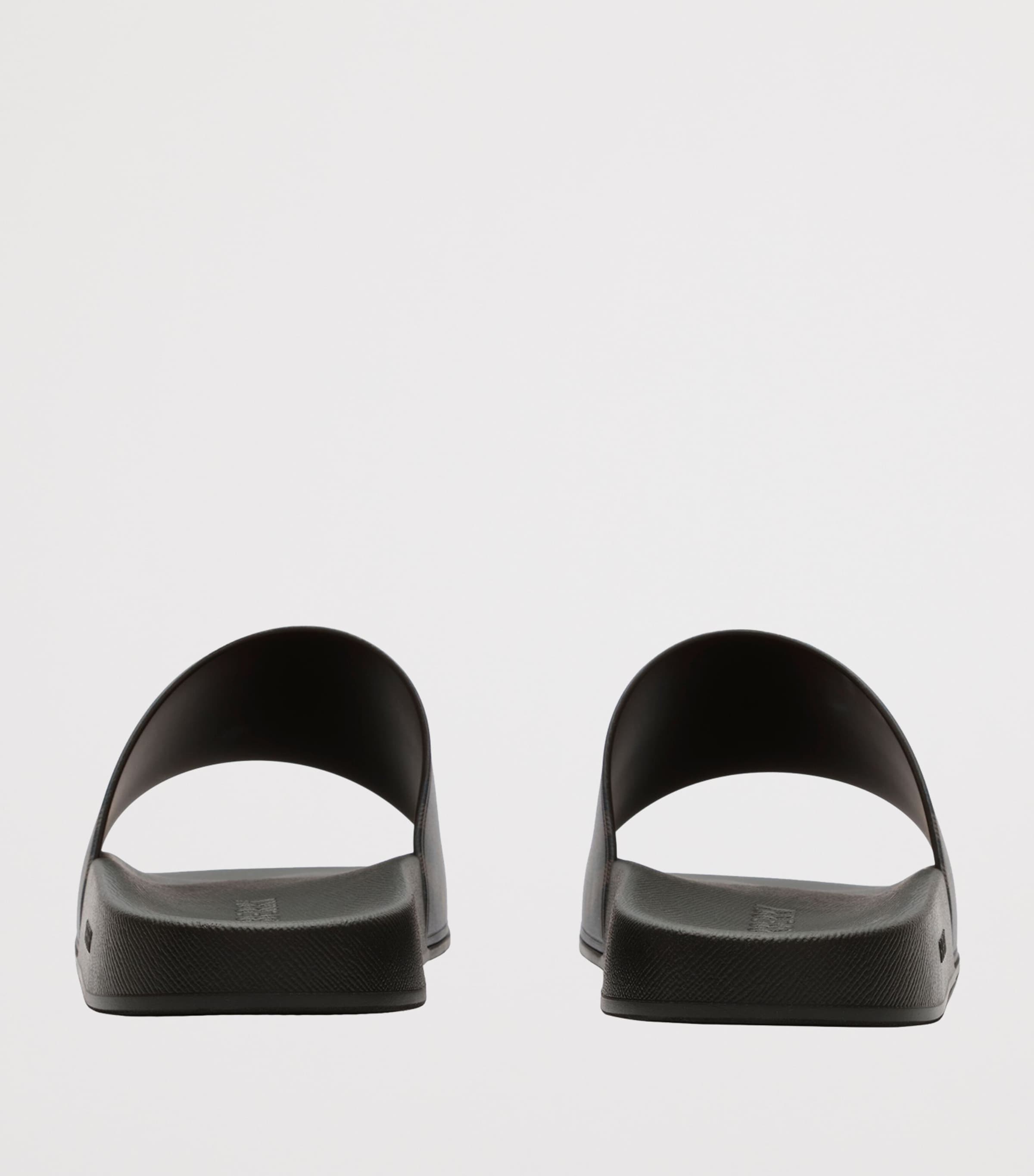 Burberry Check Slides Dark Brown Ip Chk Image 3