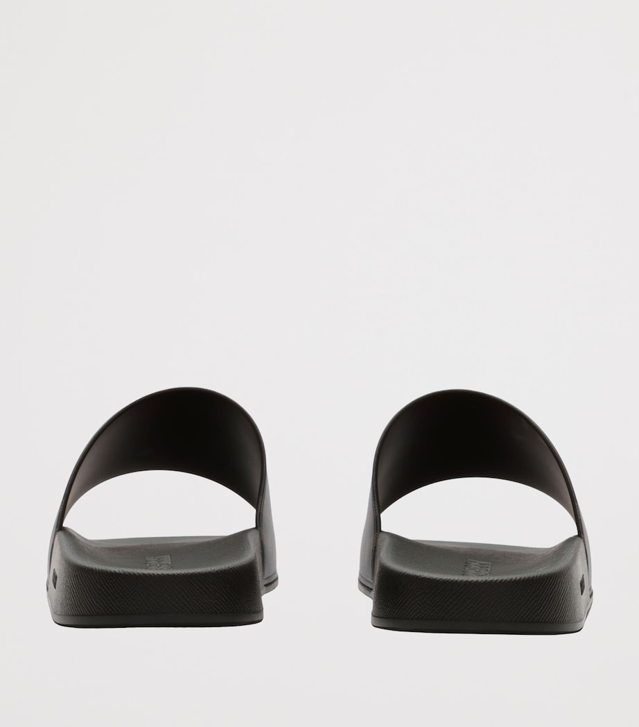 Burberry Check Slides Dark Brown Ip Chk Image 3