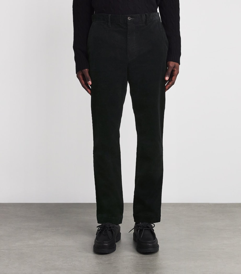 Corduroy Andover Slim Trousers BLACK Image 3