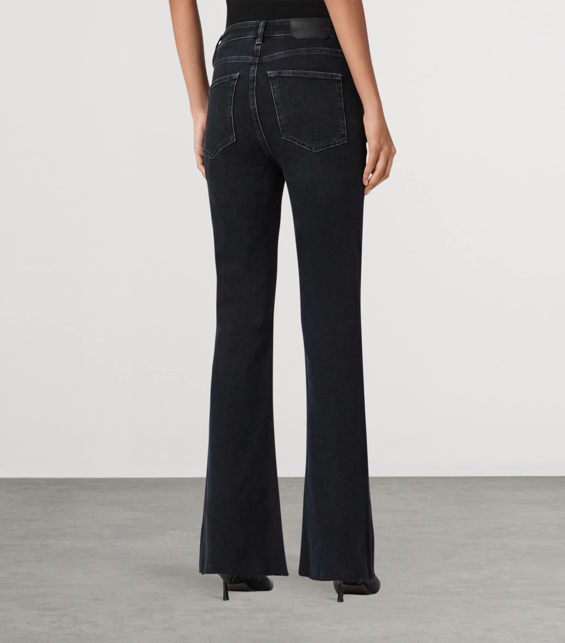 Maisie Flared Jeans BLUE BLACK Image 6