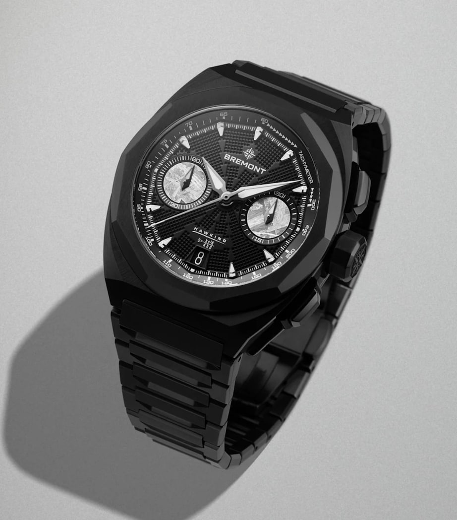 Bremont Stainless Steel Supernova Hawking Chronograph Watch 41mm Black Image 5