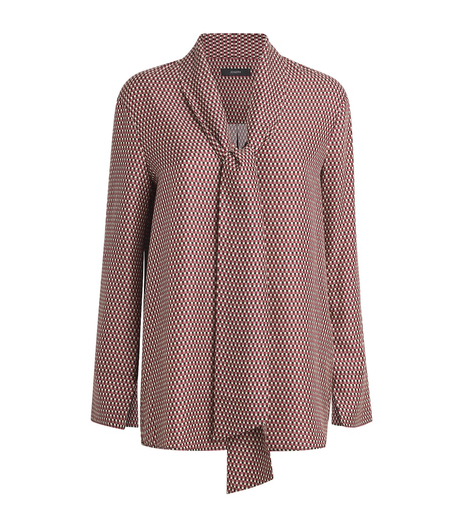 Silk-Blend Polka-Dot Adele Blouse RUBY COMBO Image 1