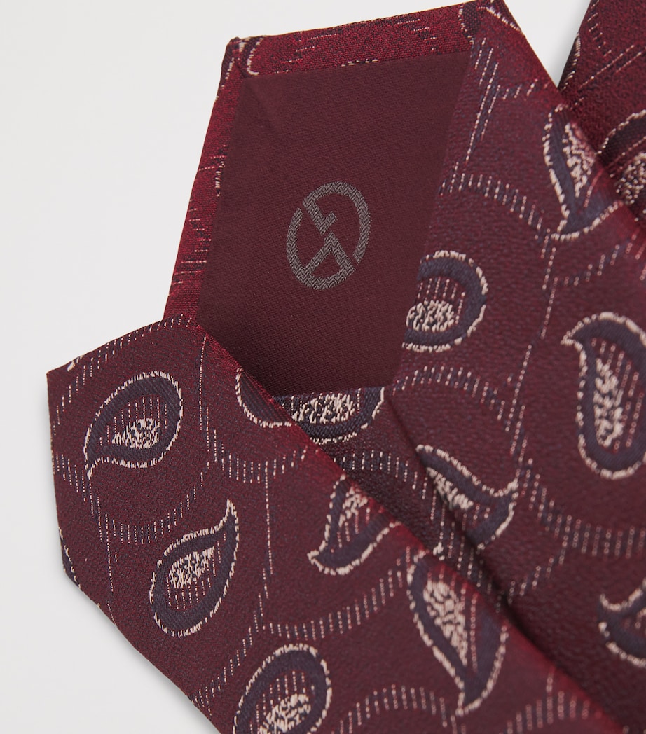 Silk Paisley Jacquard Tie F5006 Image 3