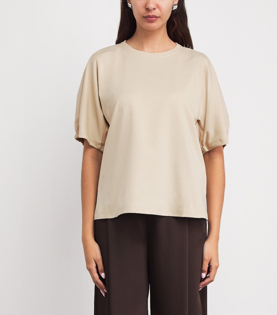 MM Womens Cotton Puff-Sleeve T-Shirt Milk Image 4
