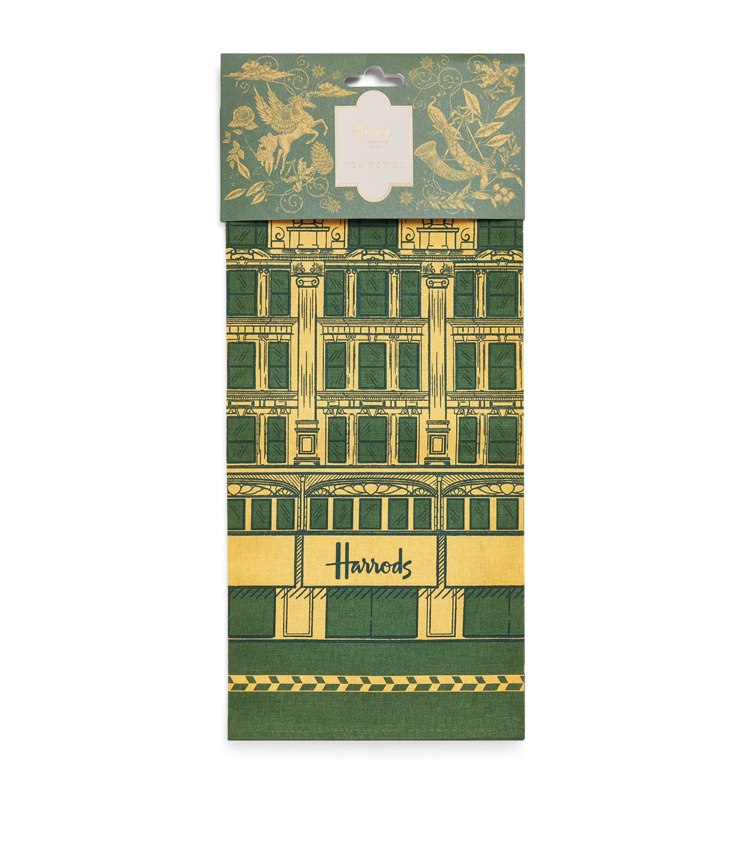 Harrods Legacy Tea Towel Green Image 1