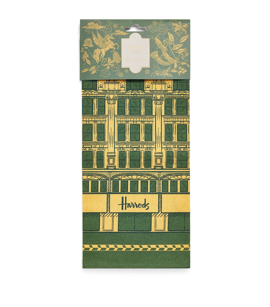 Harrods Legacy Tea Towel Green Image 1