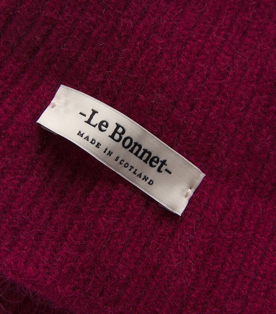 Lambswool-Caregora Classic Beanie WINE Image 3