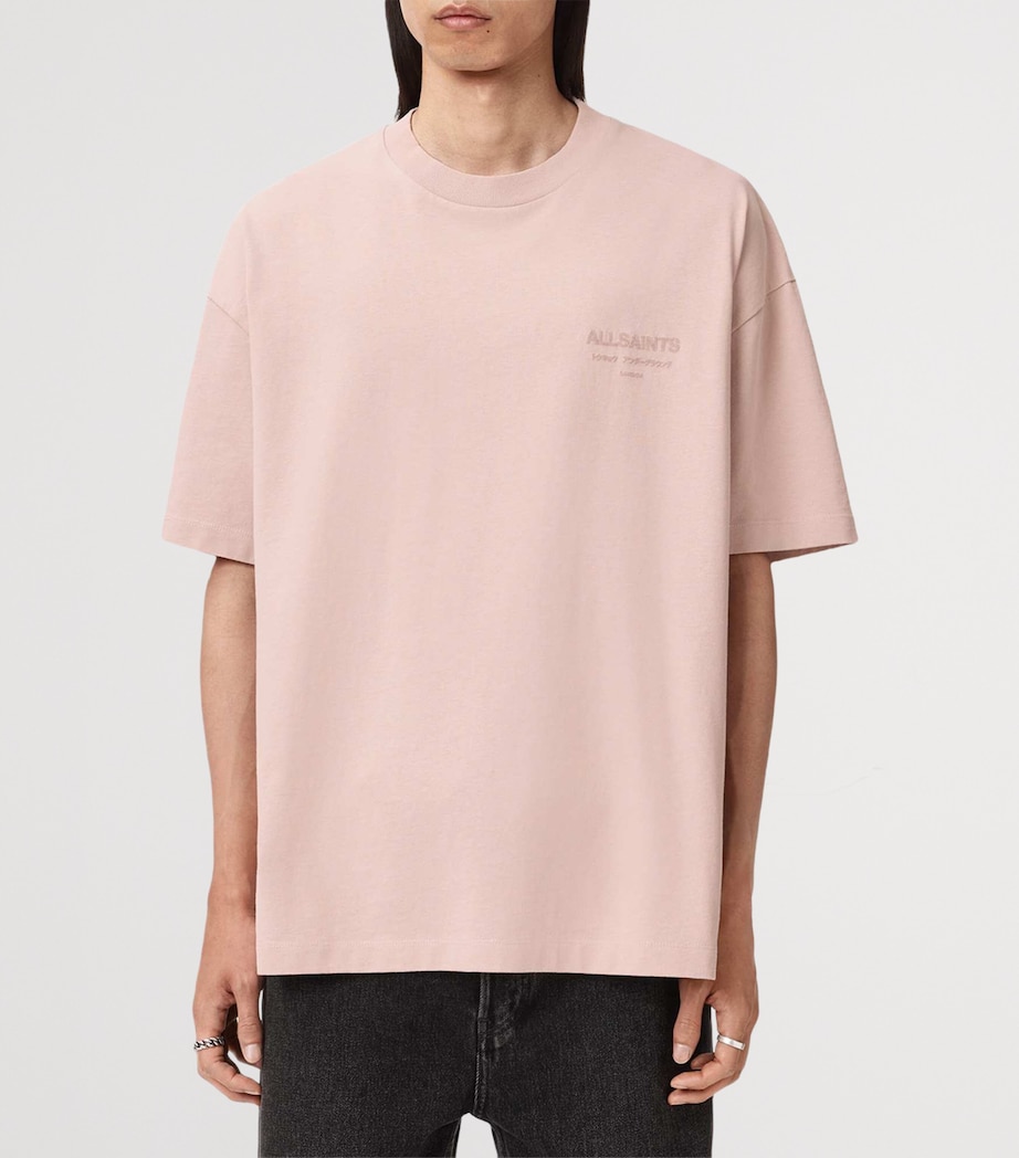Organic Cotton Underground Print T-Shirt SOFT PINK Image 3