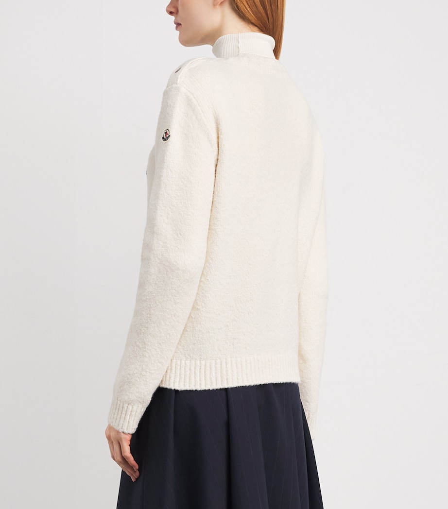 Cotton-Blend Embroidered Sweater 34 Image 4