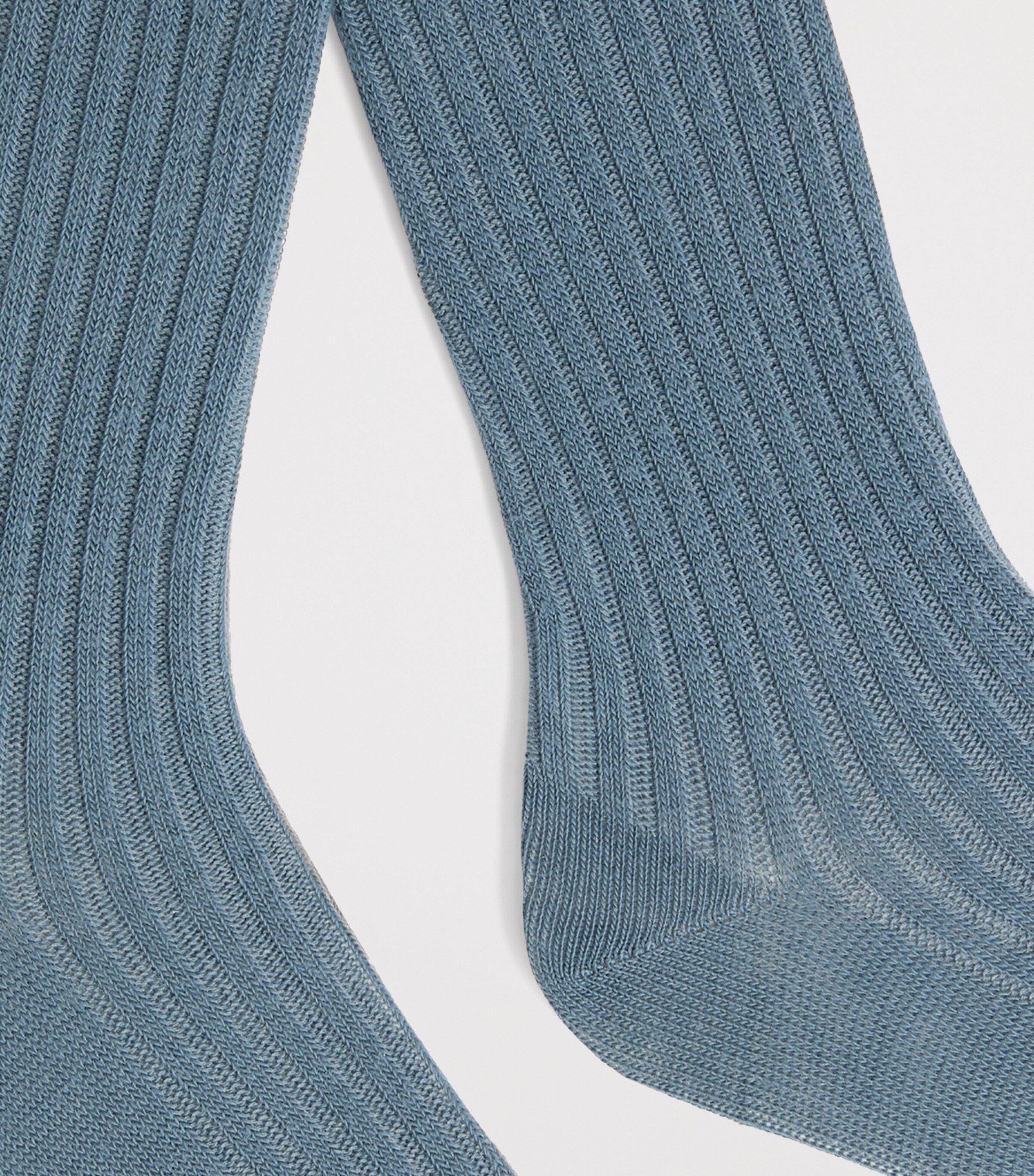 Cotton Ribbed Tights VERT DE GRIS Image 2