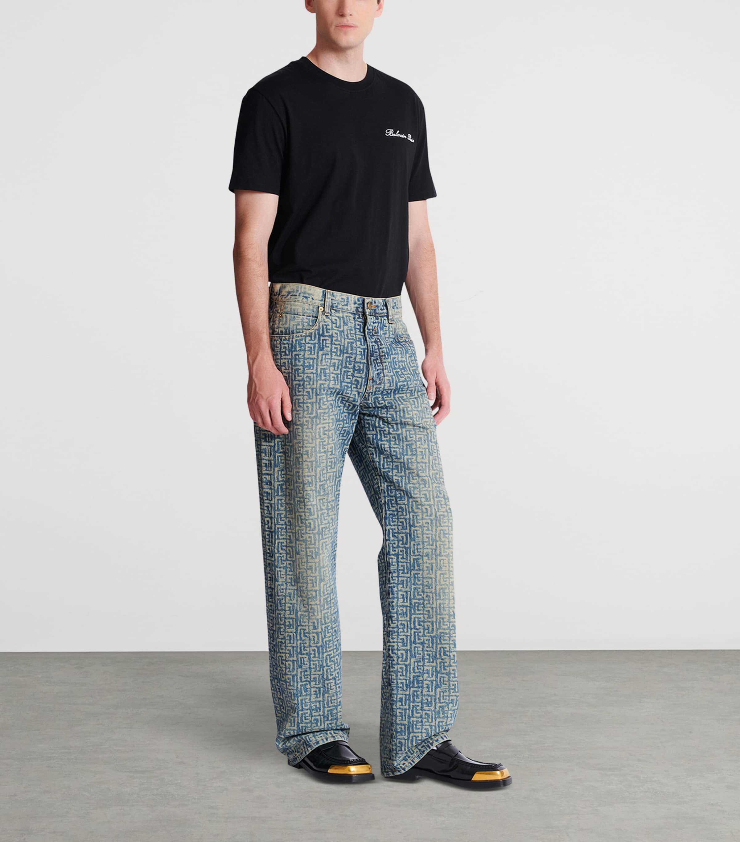 Monogram Relaxed Jeans 6AW BLEU JEAN D+LAV+ Image 2