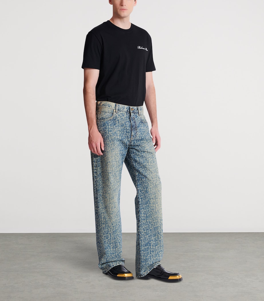 Monogram Relaxed Jeans 6AW BLEU JEAN D+LAV+ Image 2