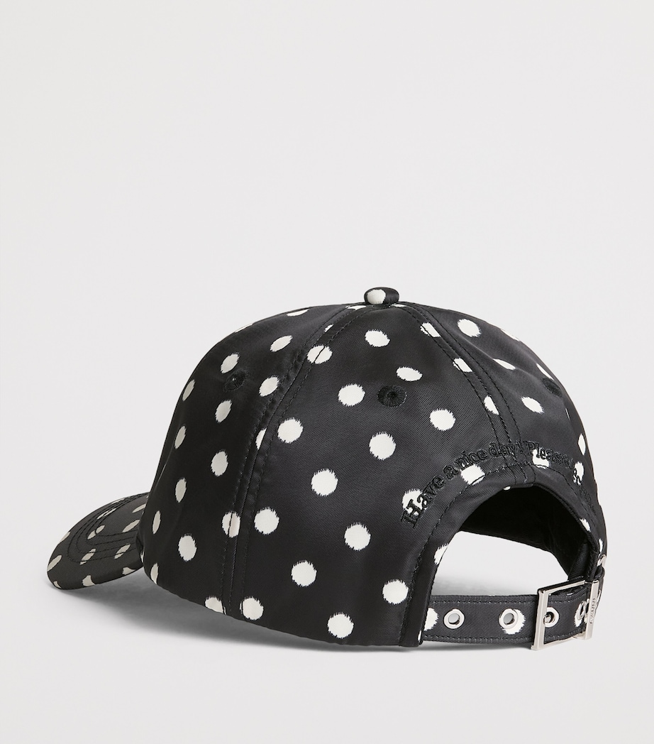 Embroidered Logo Baseball Cap 099 BLACK Image 2