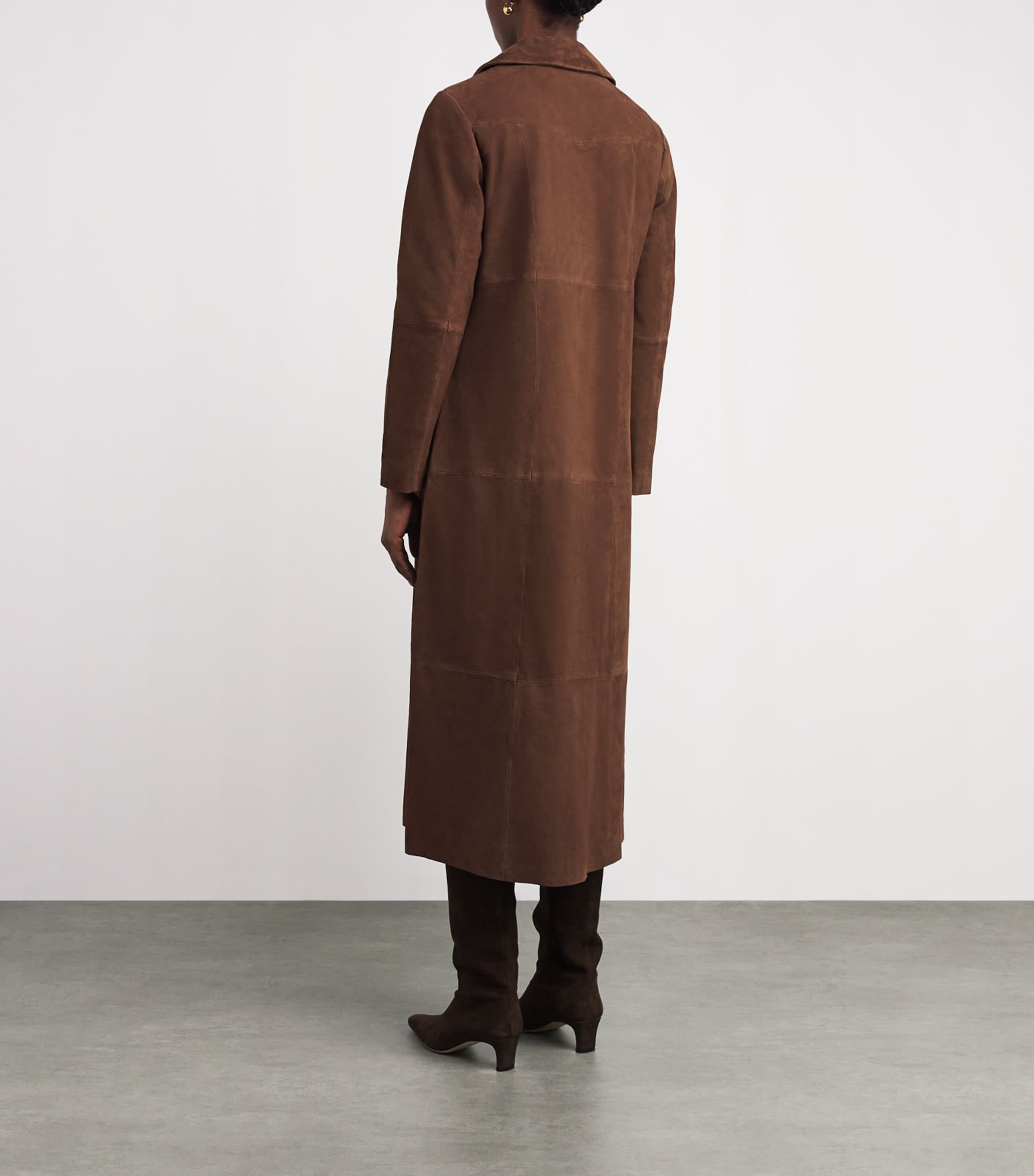 Suede Astraea Coat BROWN Image 4