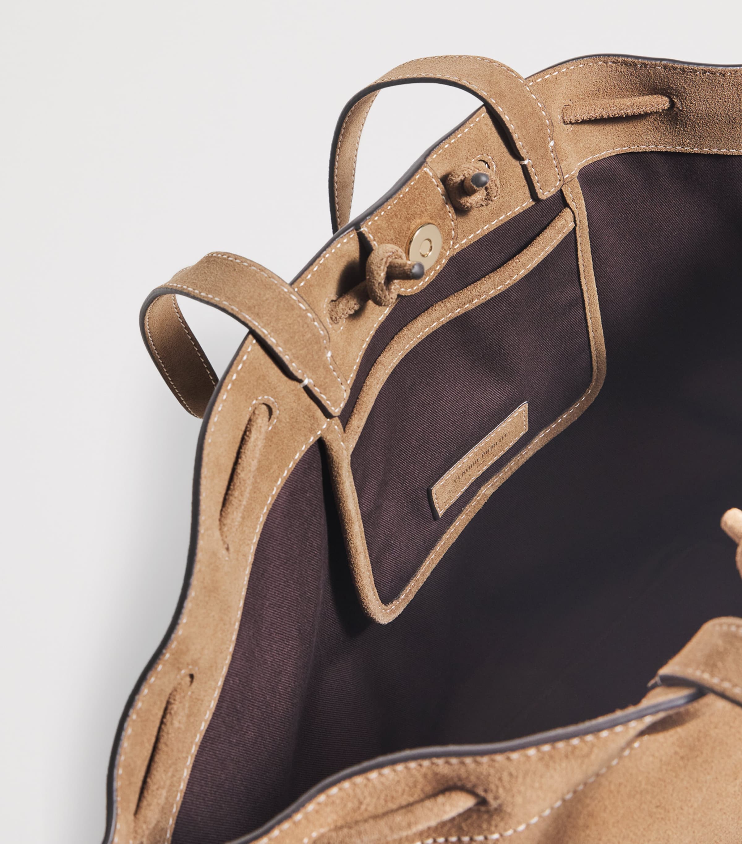 Suede Alban Tote Bag SAND Image 3