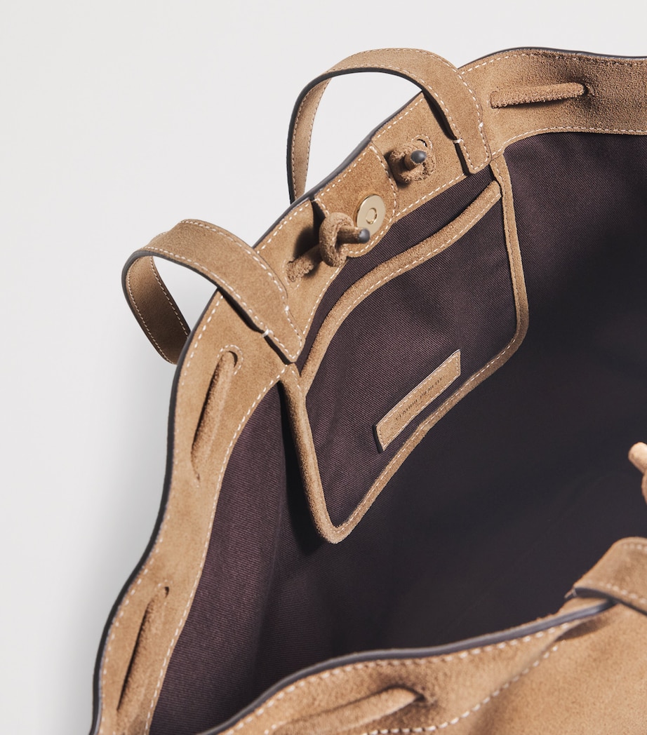 Suede Alban Tote Bag SAND Image 3