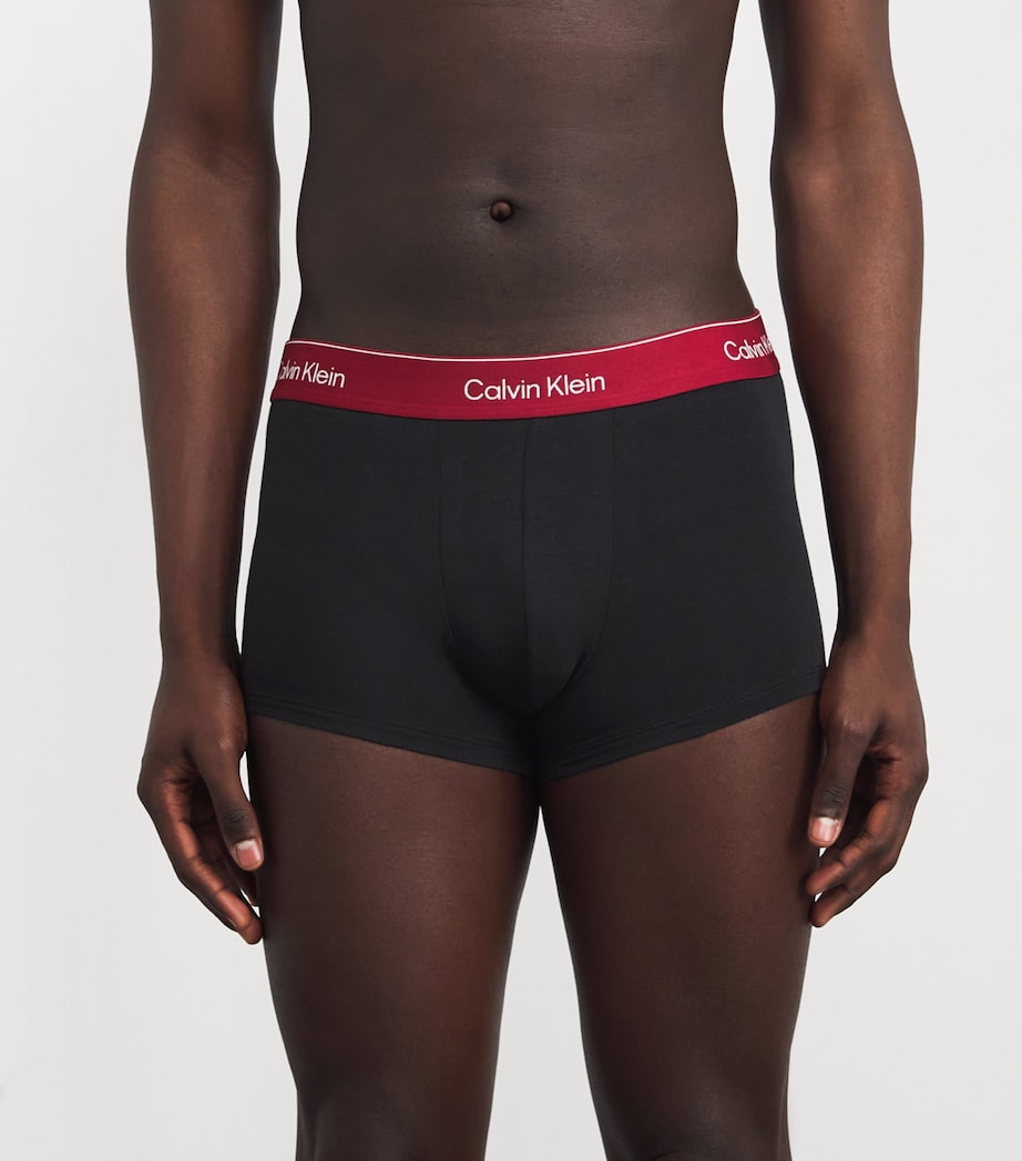 Stretch-Cotton Low-Rise Trunks (Pack of 5) 2WHBLACK Image 2