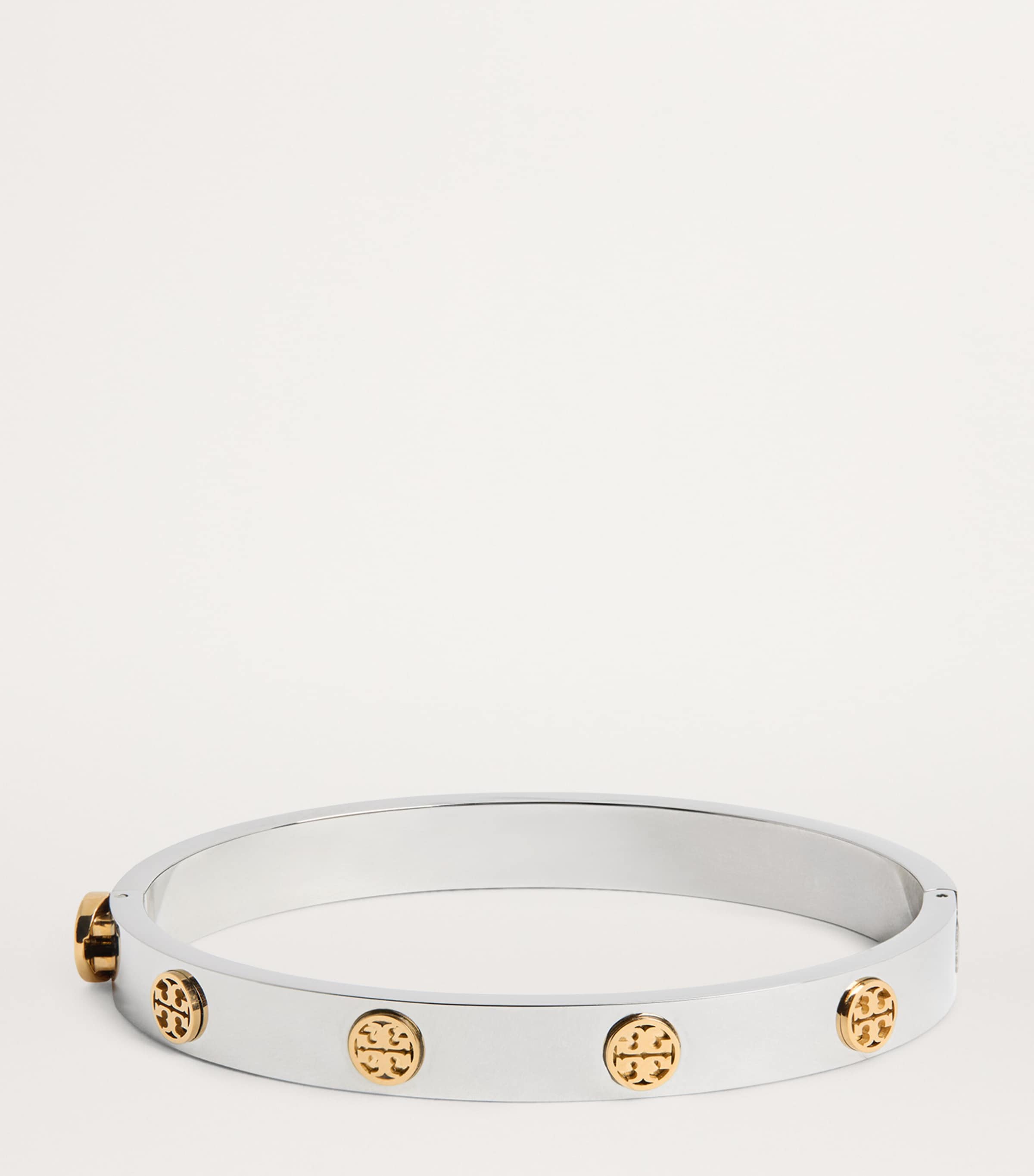Miller Stud Hinge Bangle TORY SLVR / TORY GLD Image 3
