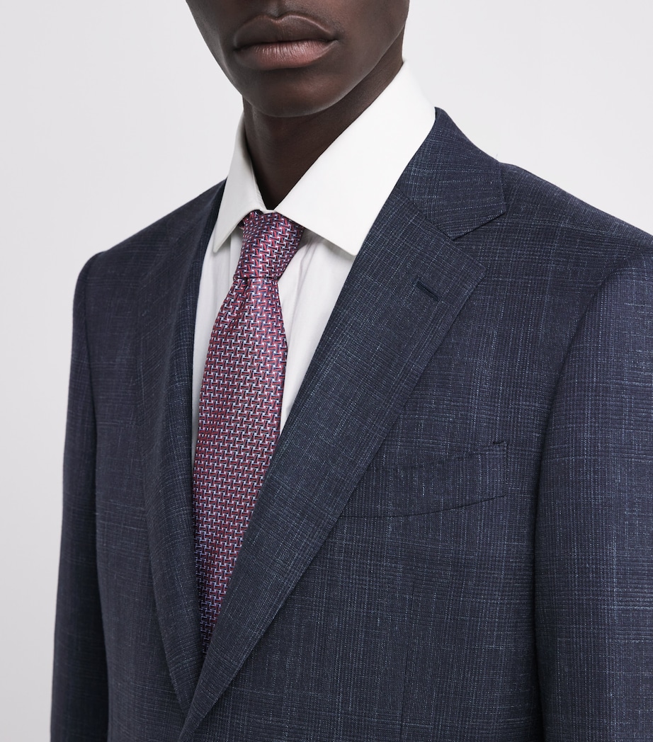 Pal Zileri Silk Geometric Tie Image 2