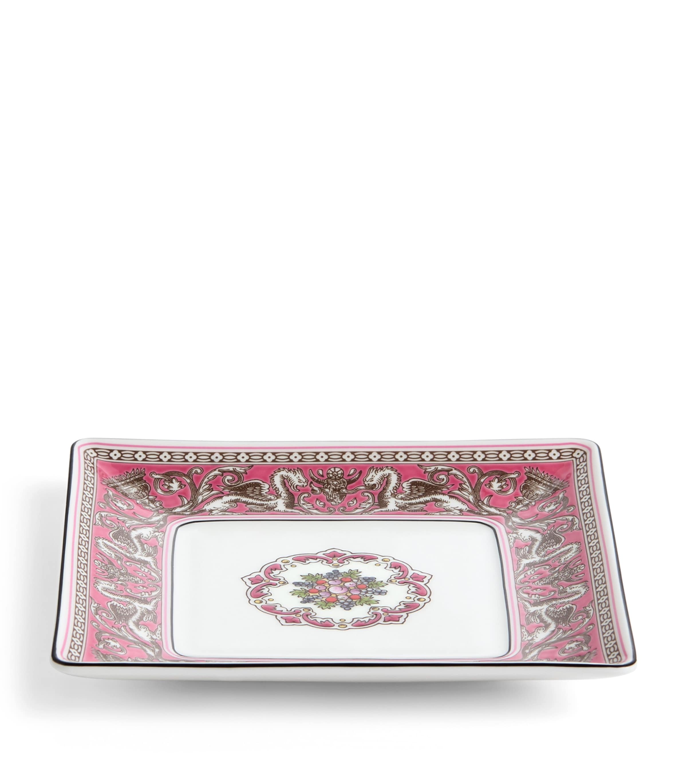 Florentine Fuchsia Square Tray (14cm) PINK Image 3
