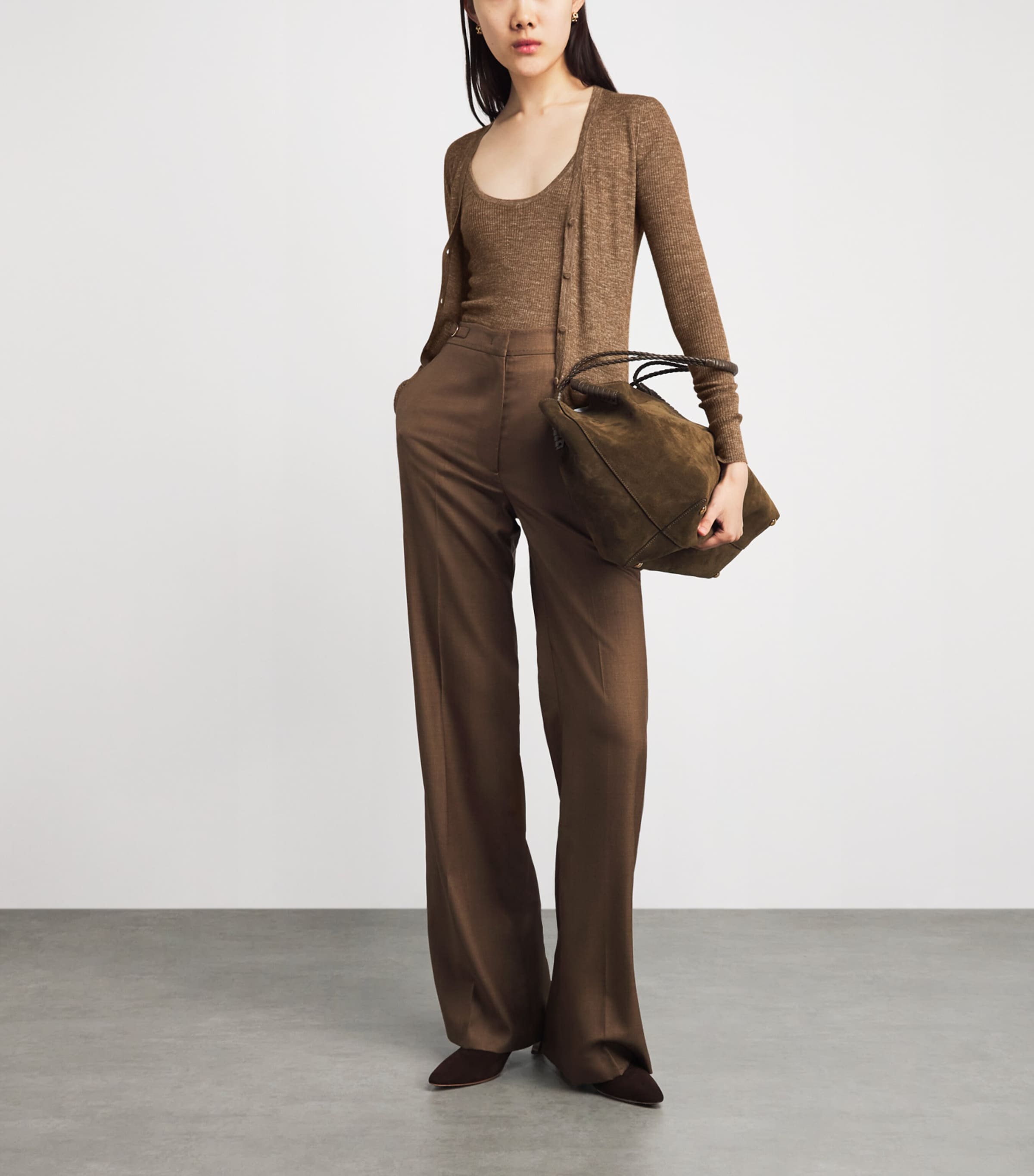 Gabriela Hearst Womens Cashmere-Silk Cinxia Tank Top Cht Chestnut Image 2