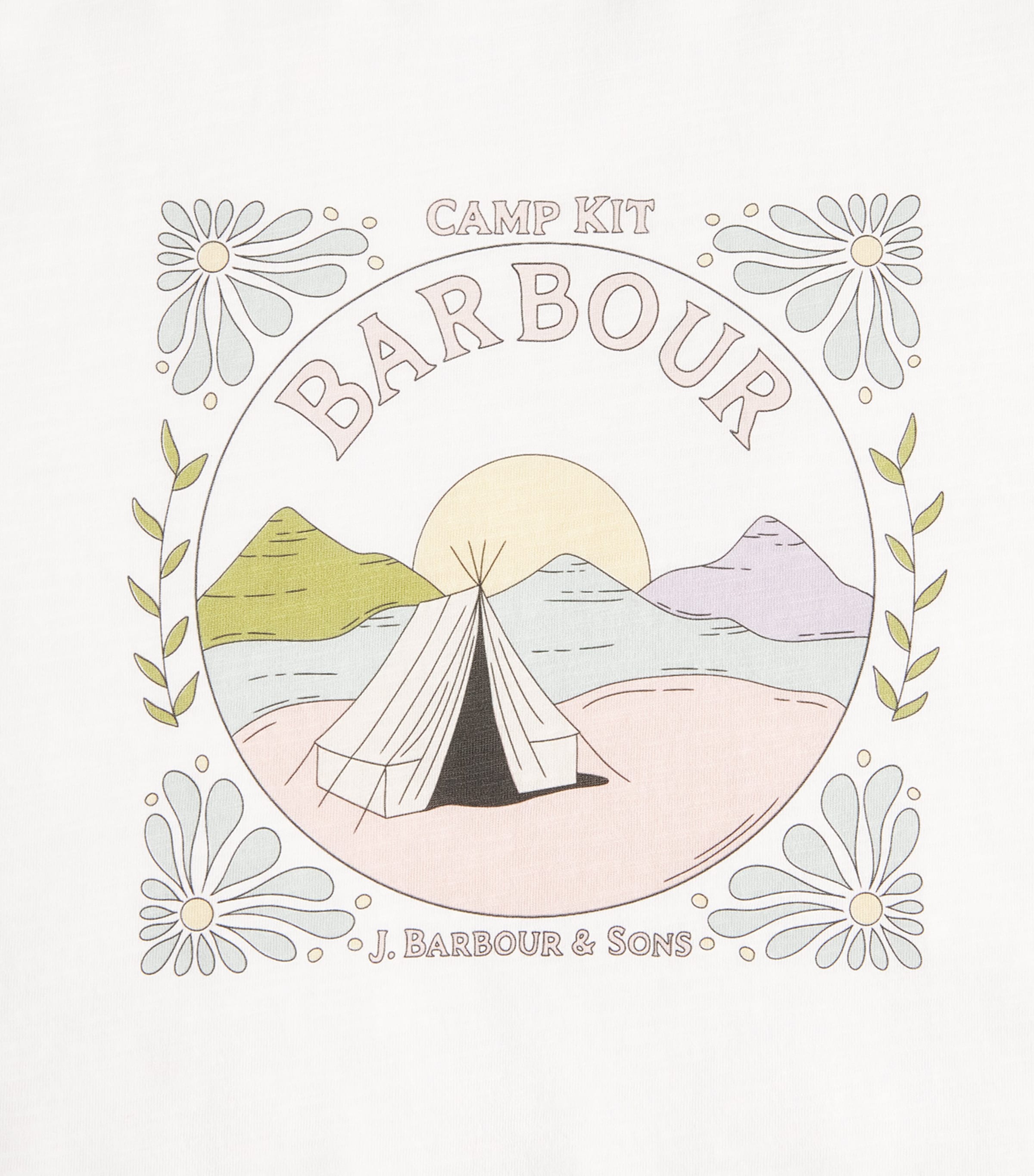 Cotton Camp Logo T-Shirt WHITE Image 5