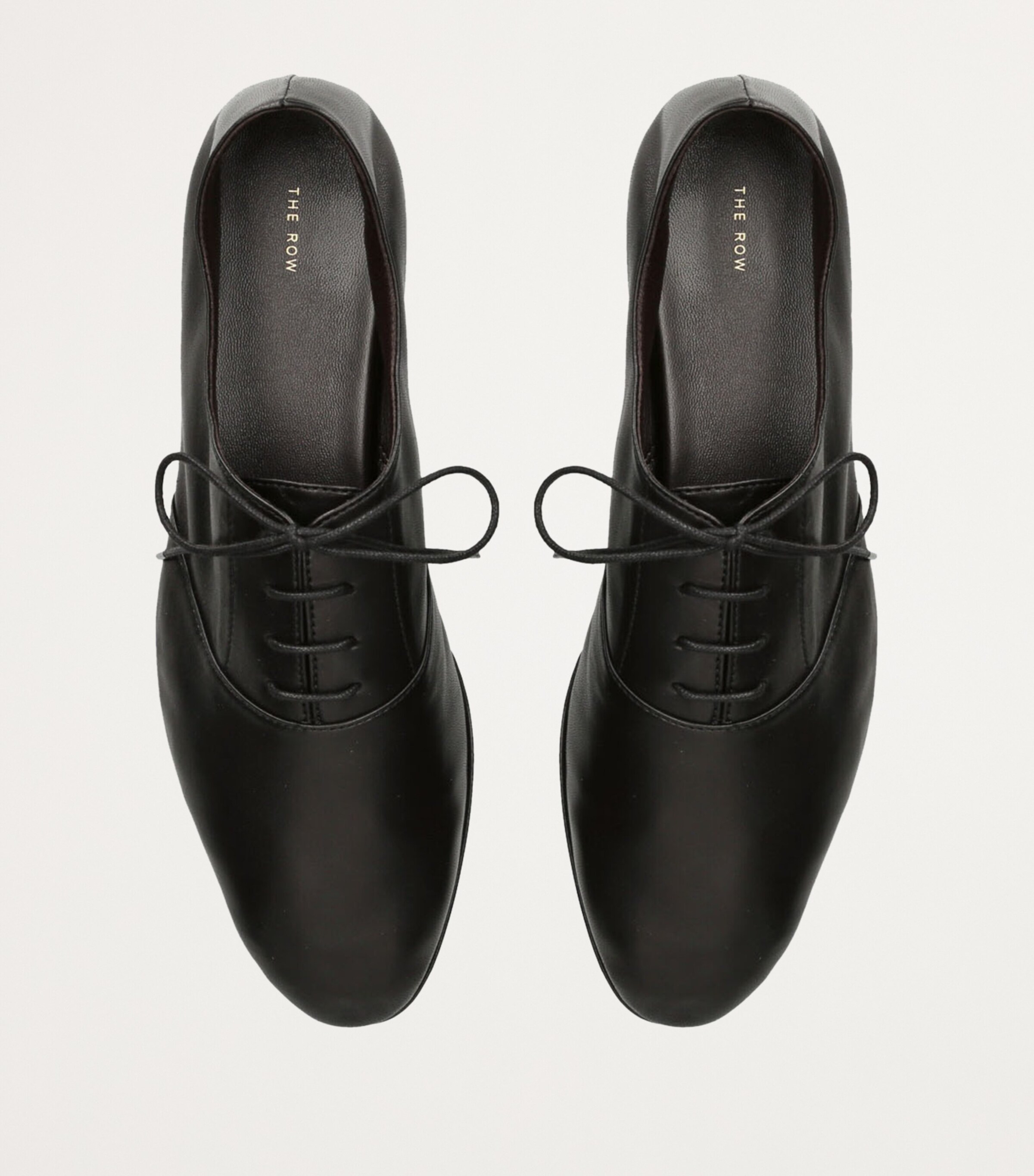 ローファー・オックスフォード The Row HEREDITAS LACED UP SHOES Awar Lace Up leather Oxford shoes in black - The Row | Mytheresa