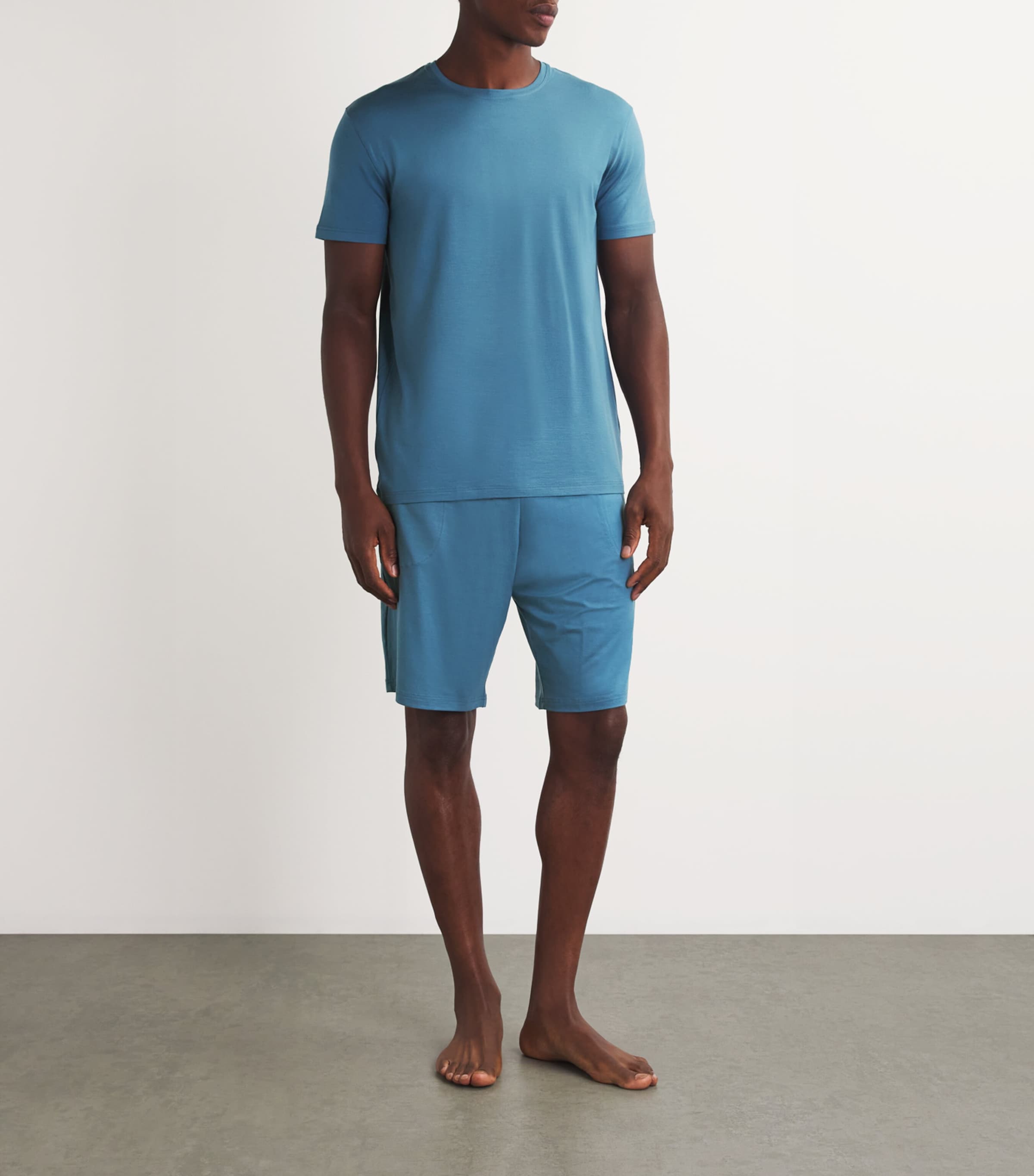 Derek Rose Mens Basel T-Shirt Blue Image 2