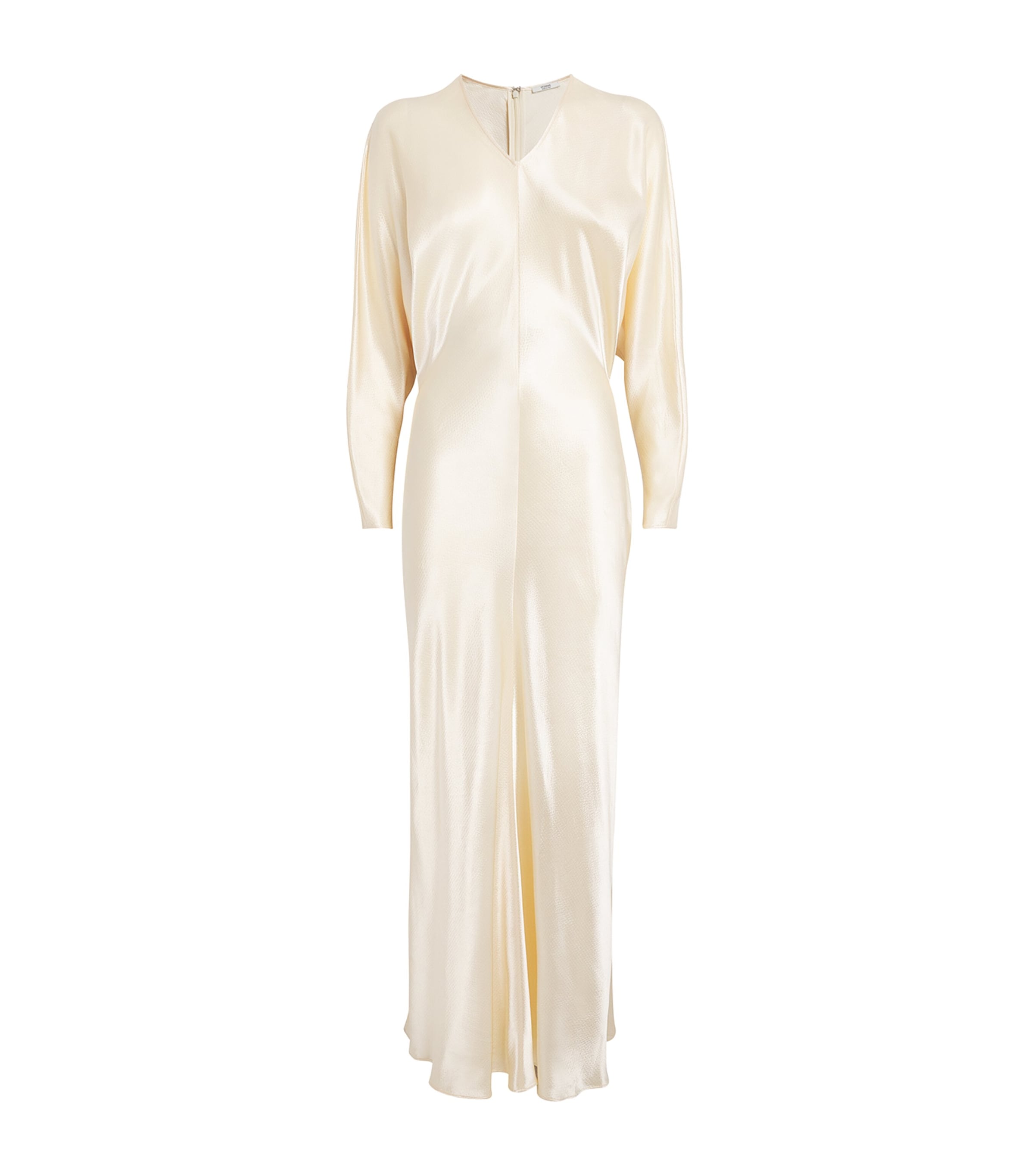 Fforme Satin Naomie Maxi Dress In White
