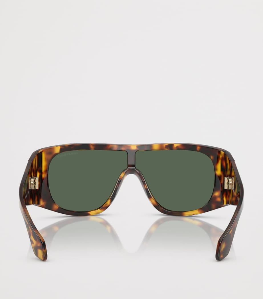 Giorgio Armani Tortoiseshell Rectangle Sunglasses Image 4