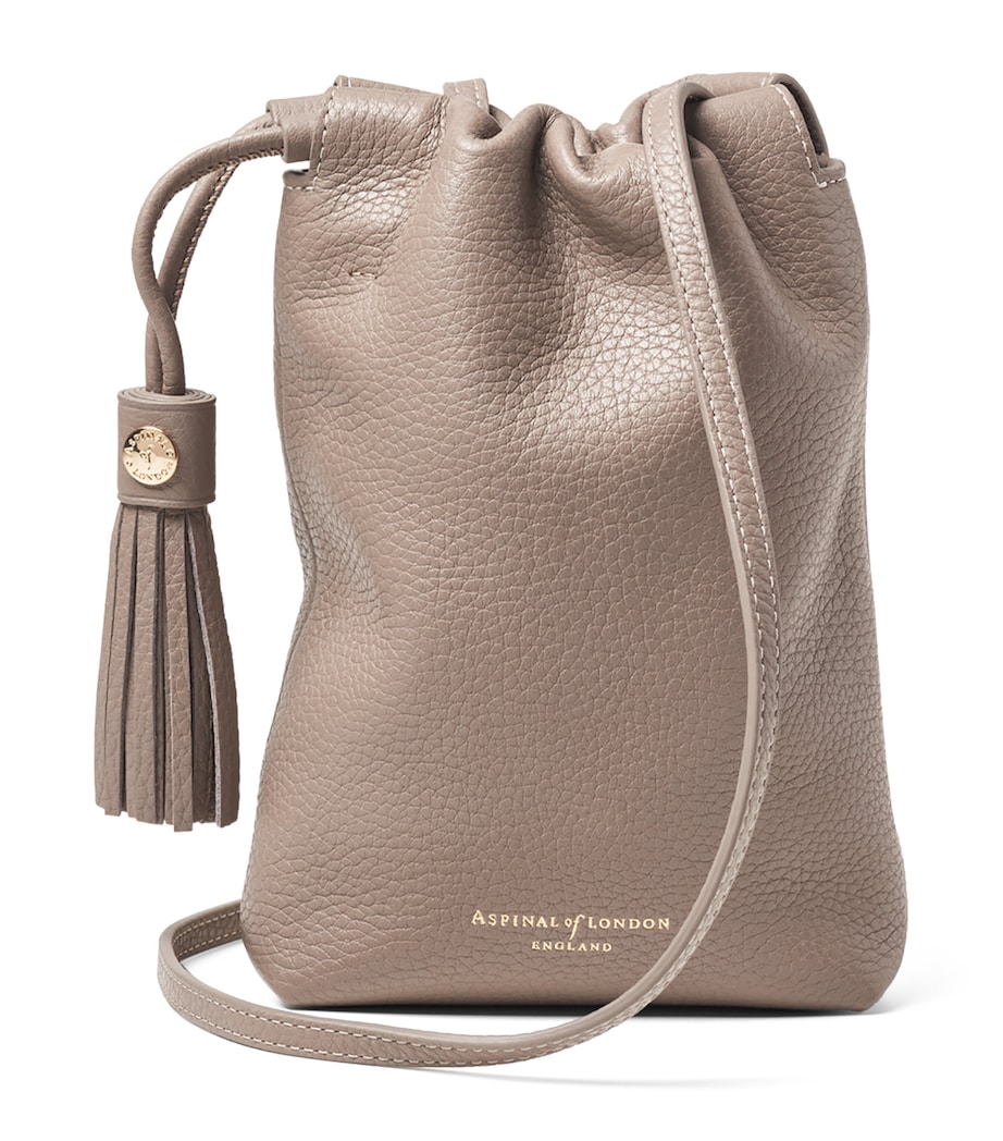 Aspinal Of London Leather Soho Cross-Body Pouch Moleskin Image 1