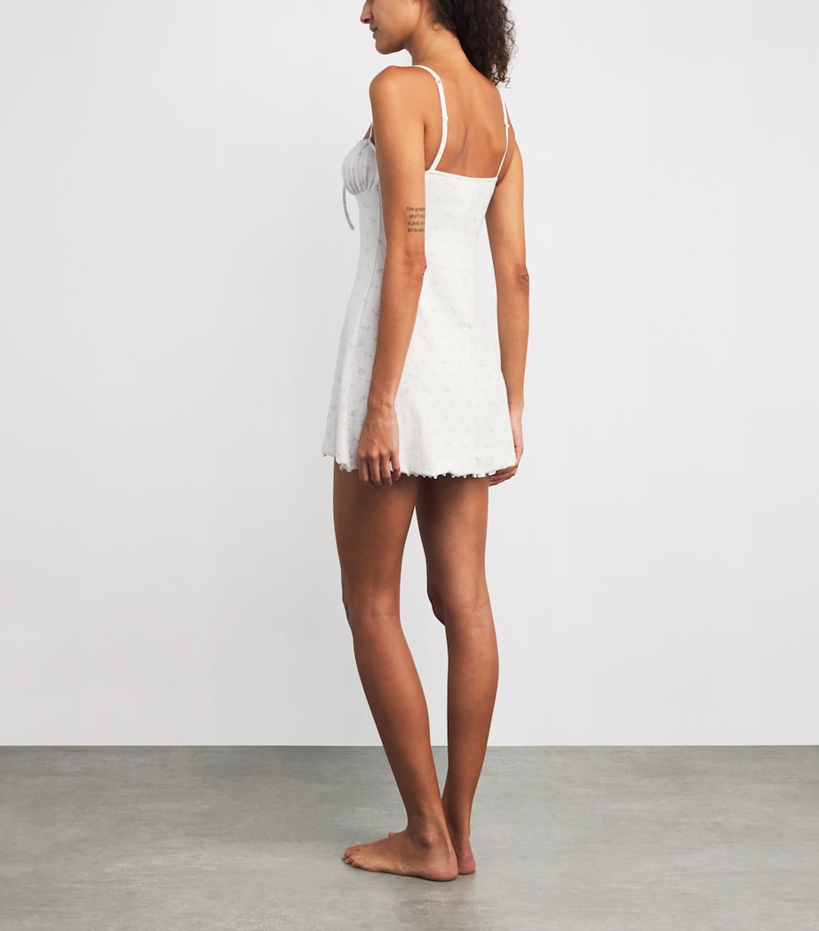 Pointelle Mini Dress PACIFIC FLORAL PRINT Image 3