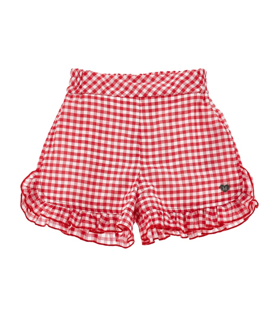 Gingham Shorts (2-12 Years) ROSSO + BIANCO Image 1