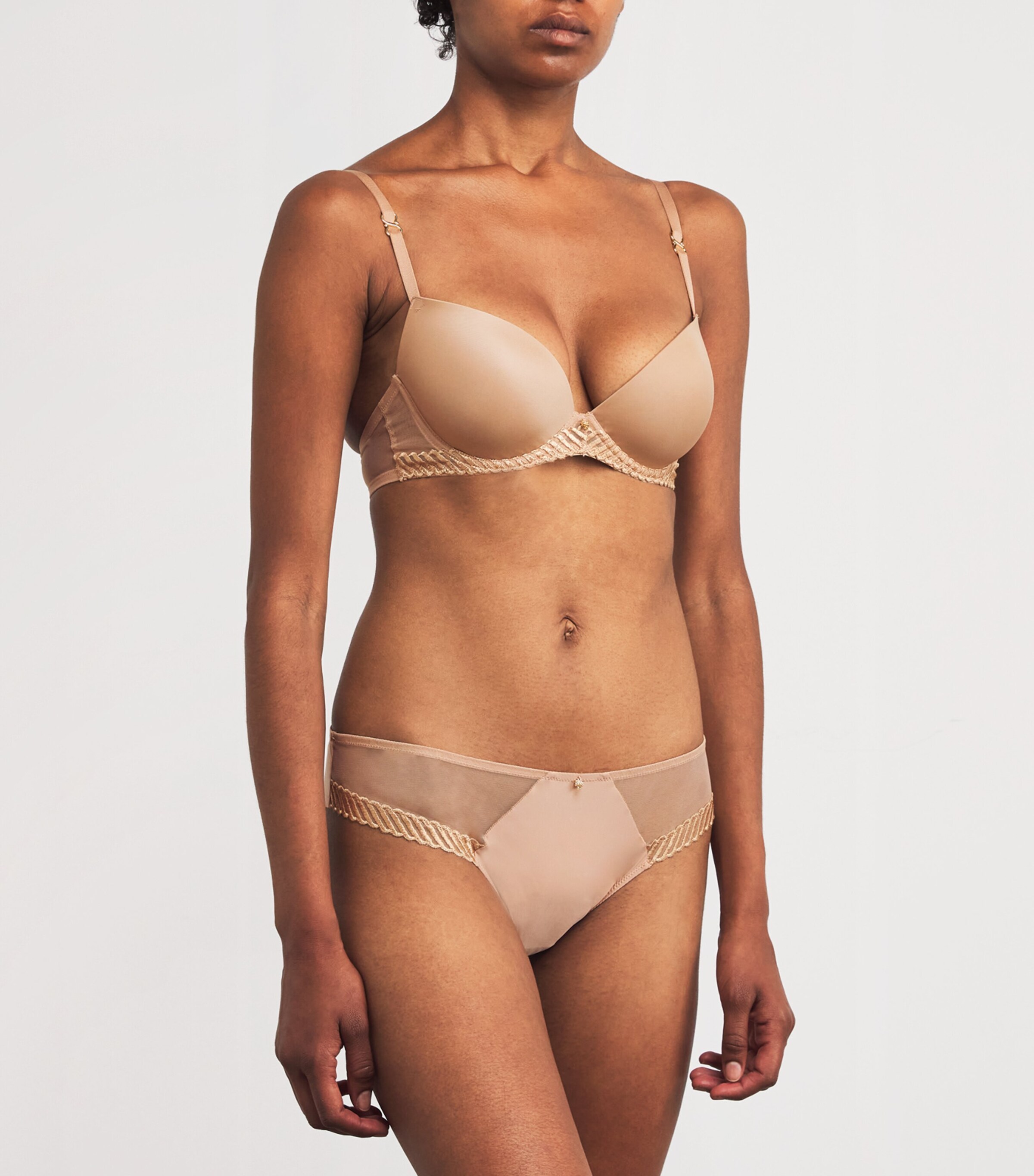 Sheer Emotion Brazilian Briefs SAND Image 2