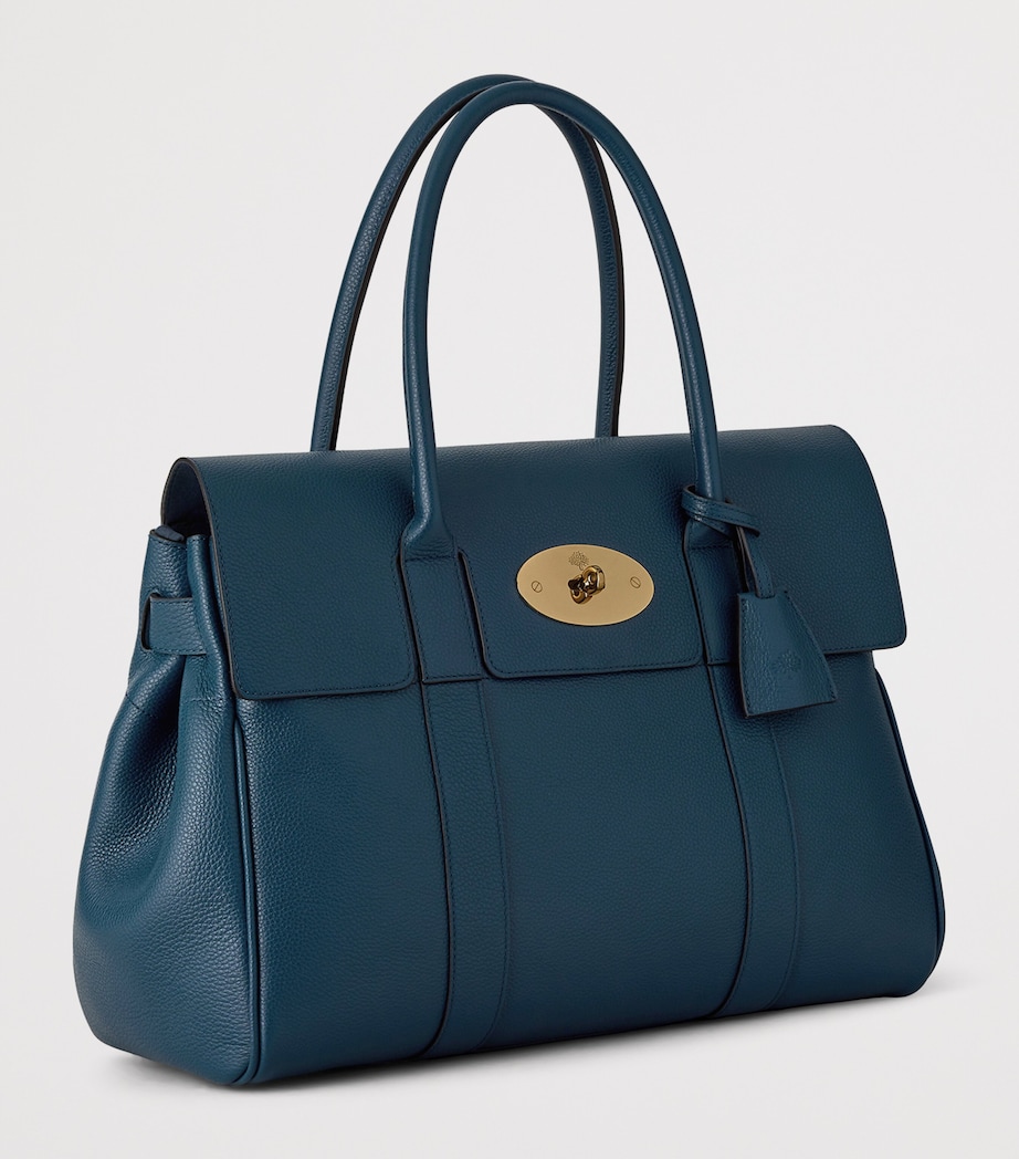 Mulberry Womens Leather Bayswater Top-Handle Bag Out Of The Blue Image 3
