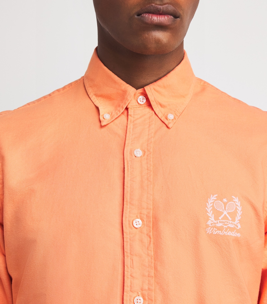 Polo Ralph Lauren Mens x Wimbledon Logo Shirt Red Image 6
