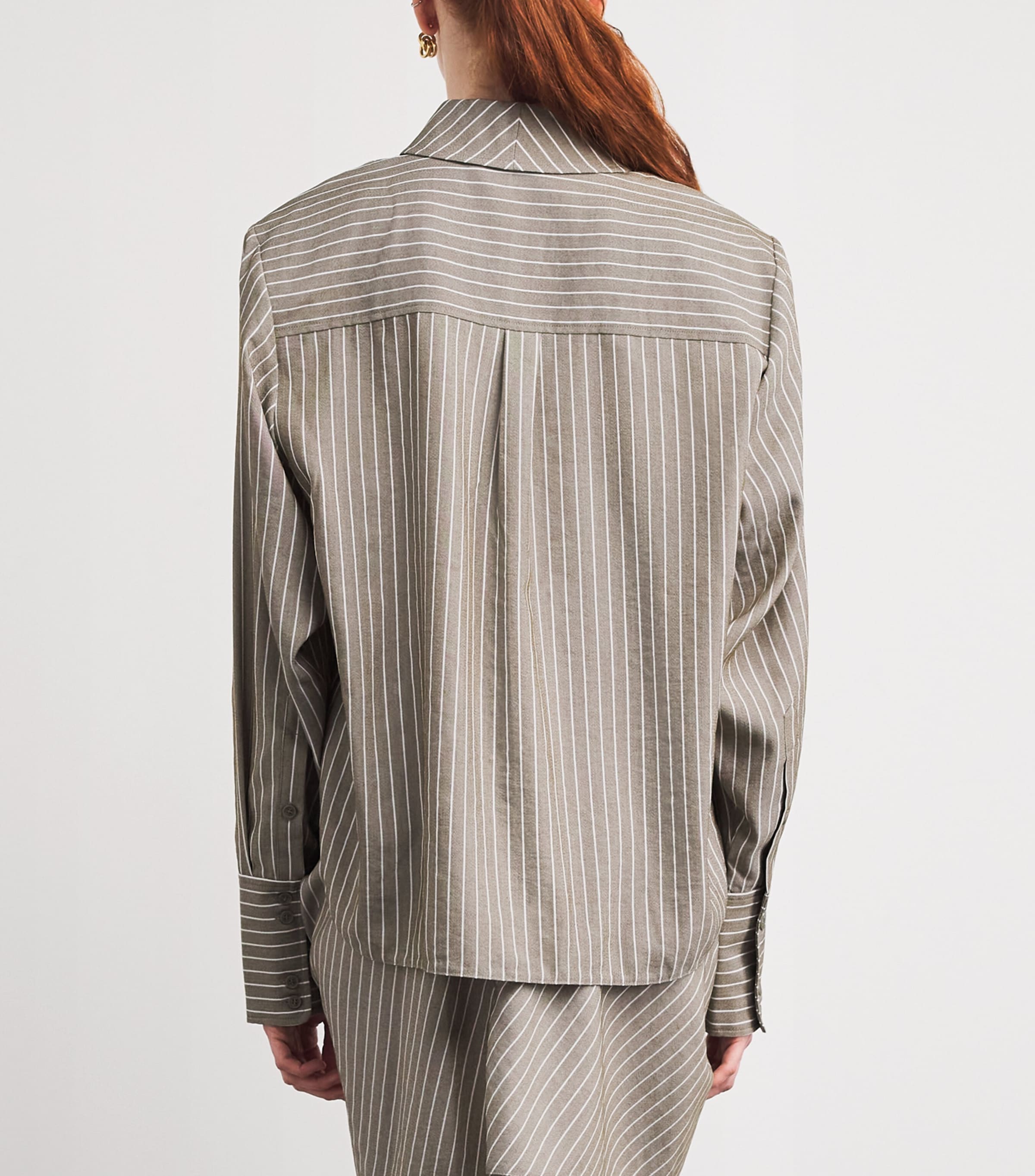 Illias Stripe Shirt M00 ECRU Image 4