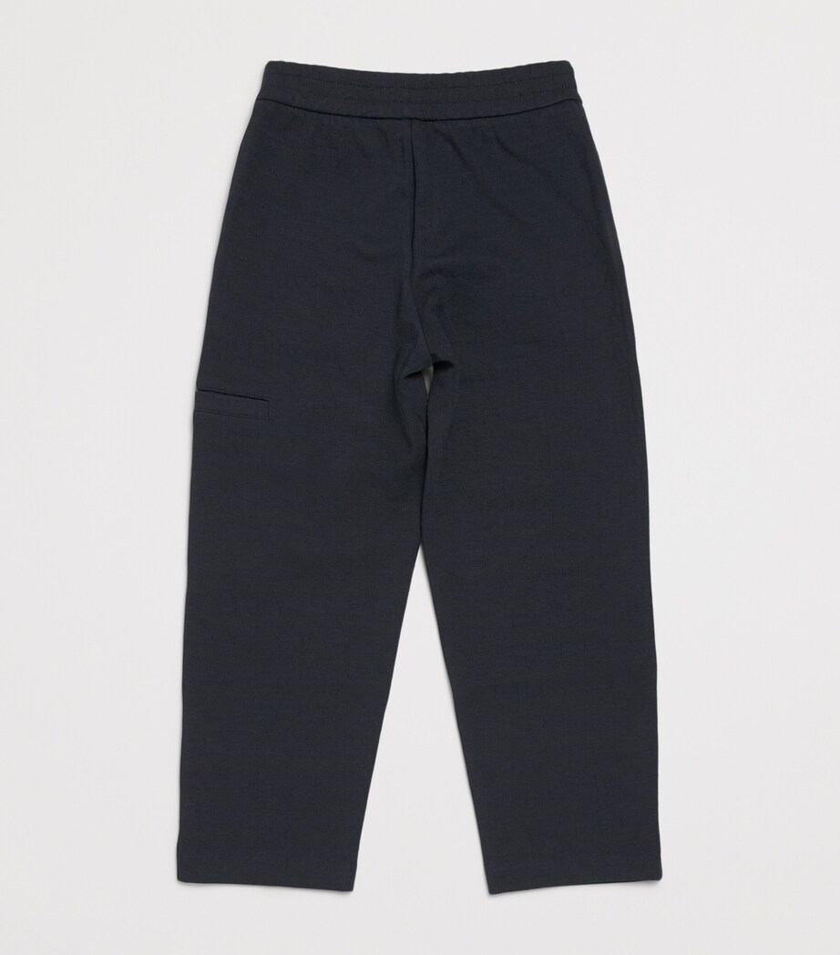 Emporio Armani Kids Jacquard Logo Sweatpants (4-16 Years) Iconico Blu Nvy Image 2